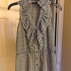 The Limited Black and White Striped Dress